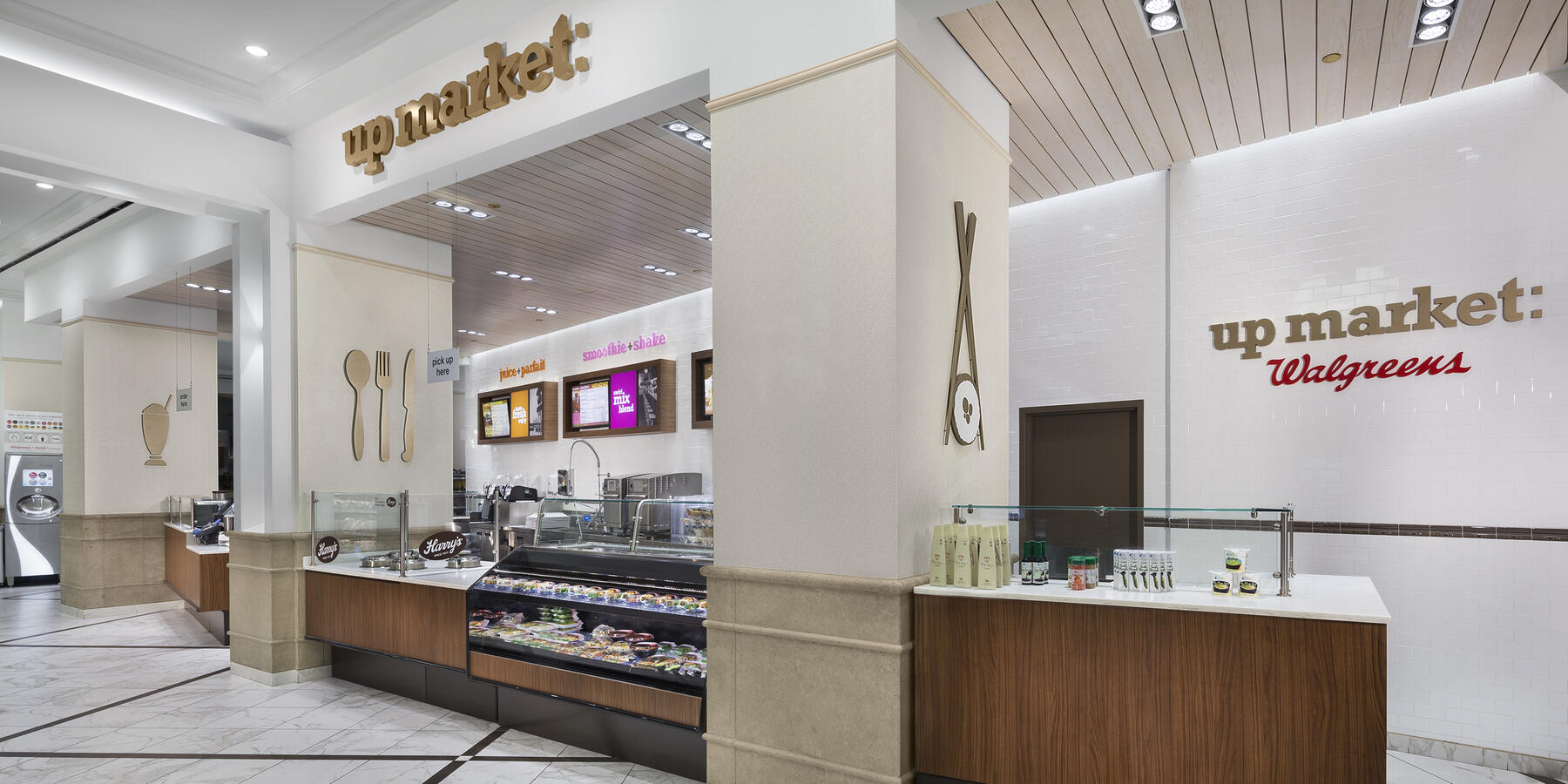 Retail Construction and Renovation - Walgreens Pharmacies market and food bar