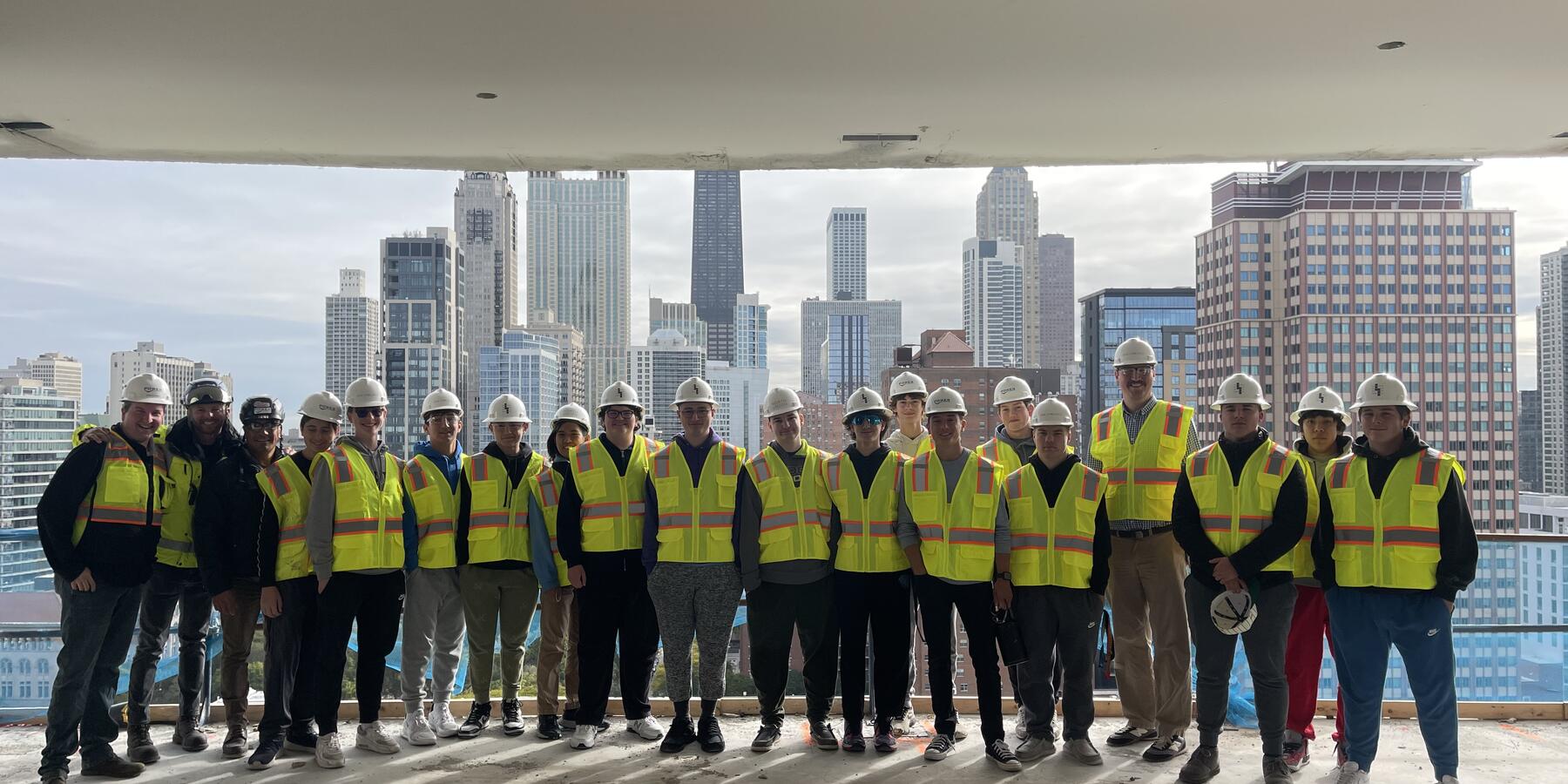 Willowbrook High School students at North Union Power site