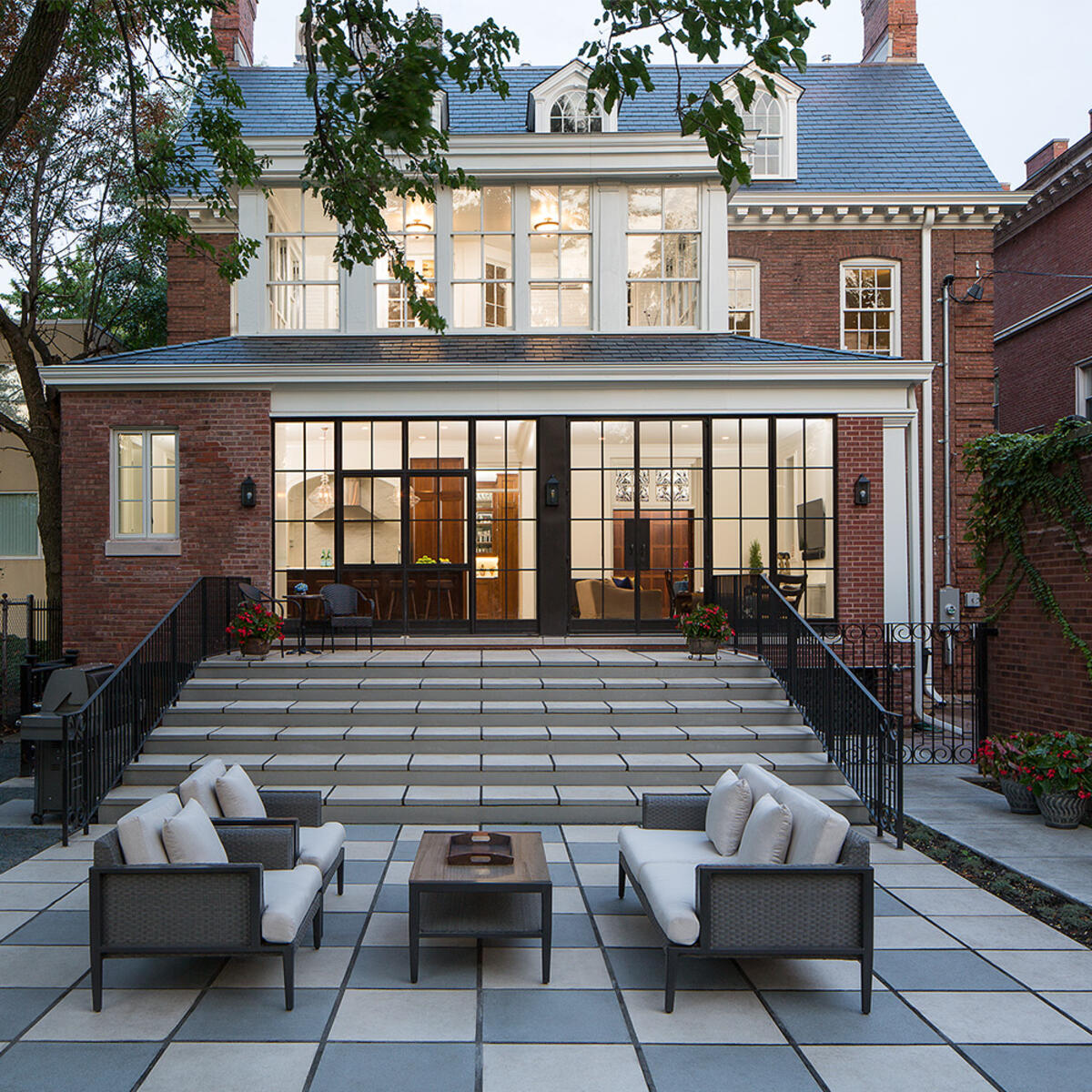 Historic Home Restoration & Renovation - Hyde Park Chicago backyard patio