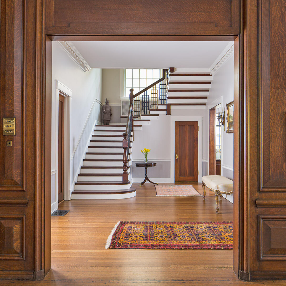 Historic Home Restoration & Renovation - Hyde Park Chicago stairwell