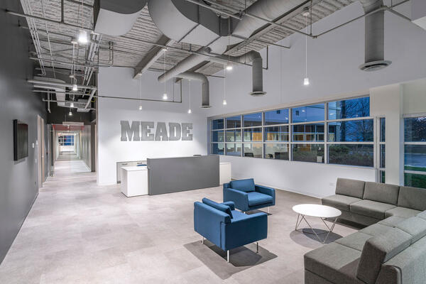 Commercial Building Construction - Meade Electric lobby