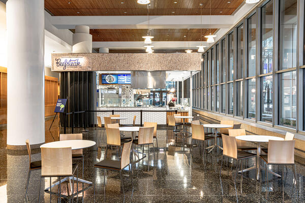 Restaurant and Dining Construction - Beefsteak & Slice dining area