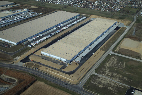 Industrial Construction & Renovation - Pinnacle XV Pactive exterior aerial shot