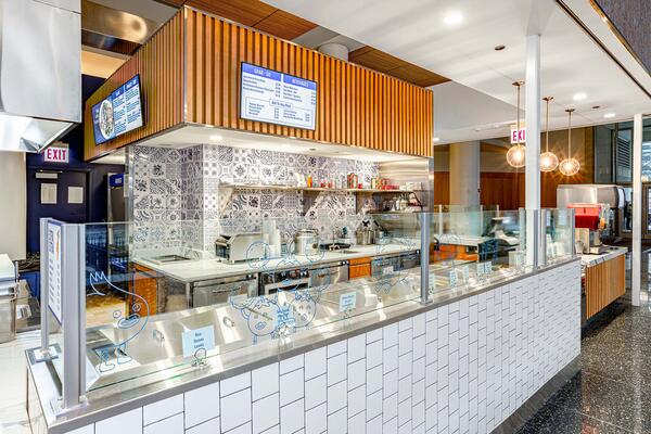 Restaurant and Dining Construction - Beefsteak & Slice service counter