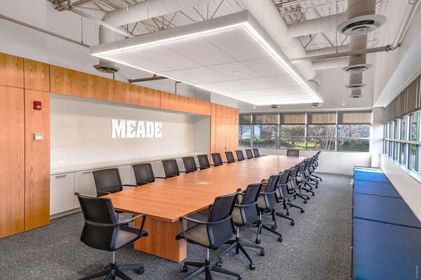 Commercial Building Construction - Meade Electric board room