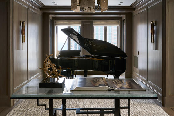 Chicago Luxury Home Builders - Waldorf Astoria piano