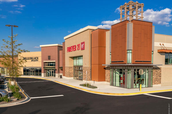 Shopping Center Construction - Kildeer Village Square exterior