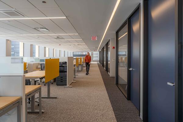 CORPORATE INTERIORS CONSTRUCTION CHICAGO - COOK COUNTY BUREAU OF ASSET MANAGEMENT HALLWAY