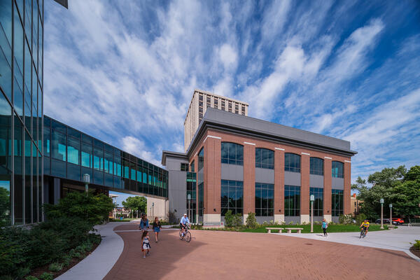 Education construction - Loyola University Alfie Norville Practice Facility exterior