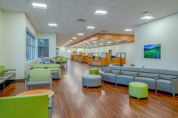 Healthcare and Hospital Construction - Amita Health waiting area
