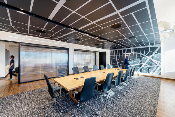 Interior Construction Company - Atlas Financial conference room