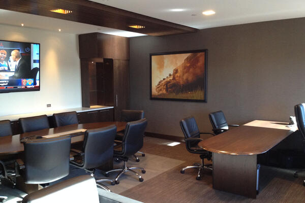 Industrial Construction Chicago - Canadian Pacific Railway interior conference room