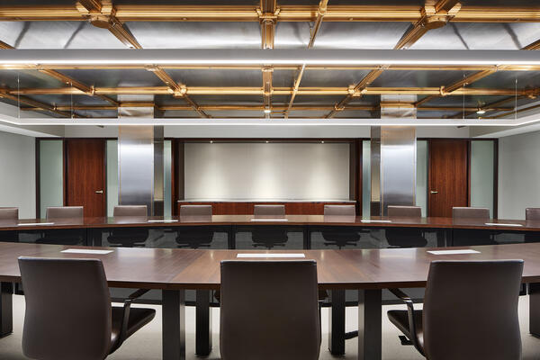 Interior Corporate Construction - CIBC Chicago interior meeting space