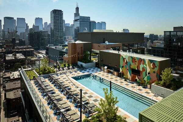 210 N Aberdeen Rooftop and City View