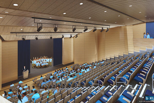 Chicago Top School Construction - Gems World Academy auditorium