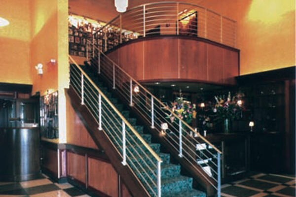 High End Restaurant Construction - Gibson's & Hugo's stairway and mezzanine