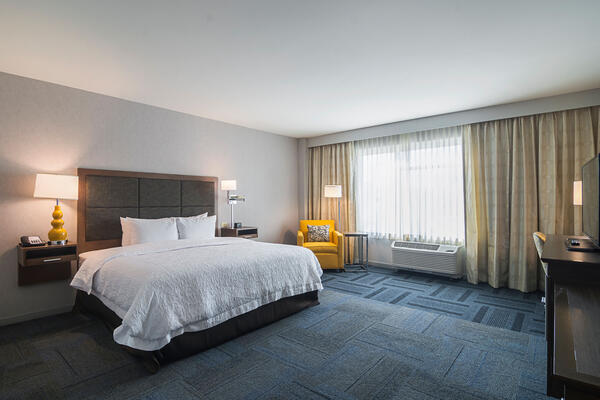 Hospitality Construction Companies - Hampton Inn Loyola king guest room