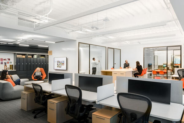 Chicago Office Renovation Project - Hyatt Global HQ collaboration space