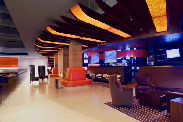 Hotel Construction & Renovation - Hyatt Regency O'Hare bar seating