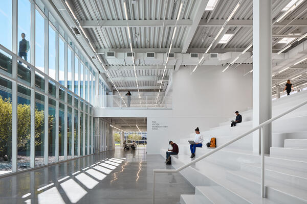 Education construction - IIT Ed Kaplan Institute interior main lobby