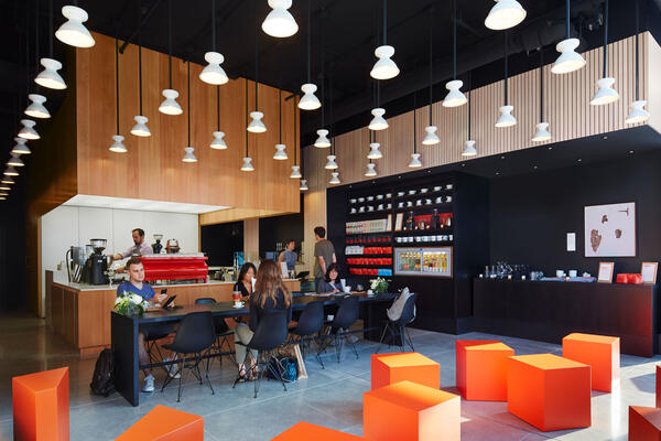 Chicago Restaurant Construction Company - Intelligentsia seating and coffee bar