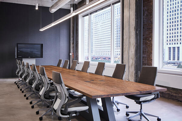 Chicago Office Construction - Kelloggs Merchandise Mart conference room