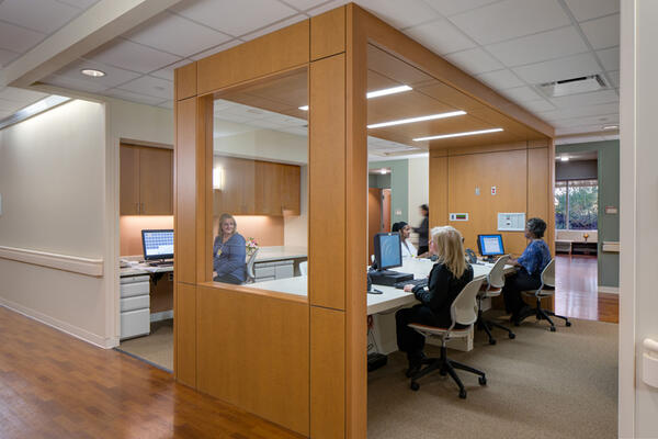 Healthcare Construction Management - Little Company of Mary nurse's station