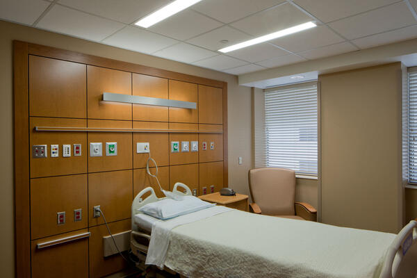Healthcare Construction Management - Little Company of Mary patient room