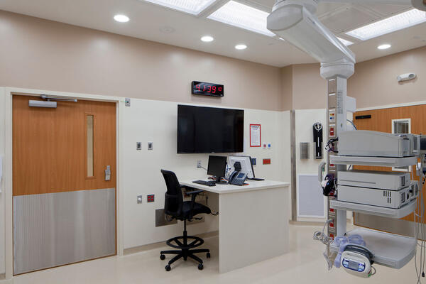 Healthcare Construction Management - Little Company of Mary surgery room with medical equipment