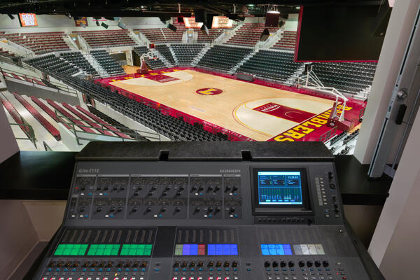 Chicago Campus Construction - Loyola Lakeshore basketball stadium control room