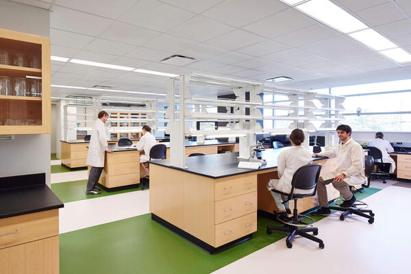 Chicago Life Science Construction - Loyola Chicago IES collaborative workspace 