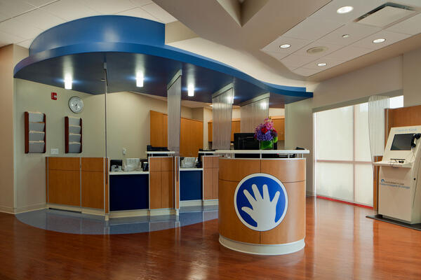 Heathcare Construction Chicago - Lurie Children's Hospital reception area