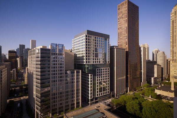 Heathcare Construction Chicago - Lurie Children's Hospital facade