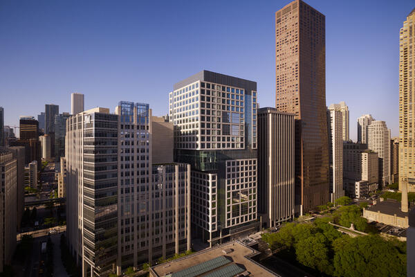 Heathcare Construction Chicago - Lurie Children's Hospital facade