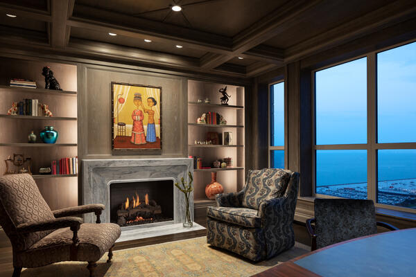 Chicago Luxury Home Builders - RiverView living room