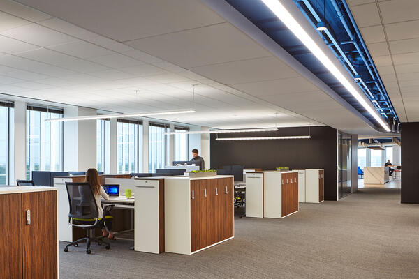 Commercial Contractors Chicago - Methode Electronics open workspace