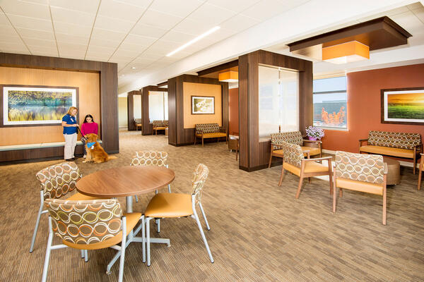 Chicago Medical Construction Company - Northwestern Huntley interior waiting area