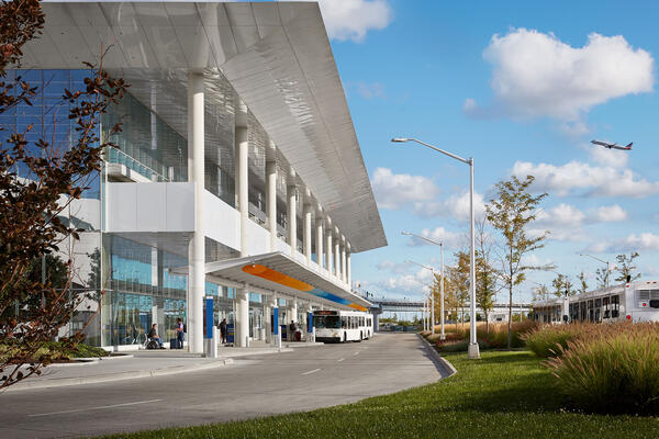 Aviation Commercial Construction - O'Hare Multi-Modal Facility exterior