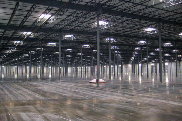 Chicago Commercial Construction - Pinnacle XXII Samsung warehouse skylights