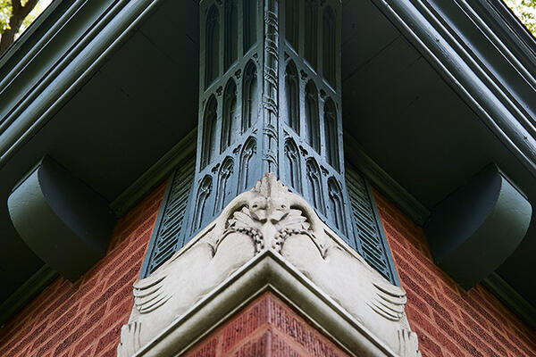 Luxury Residential Construction - Evanston Weibolt Carriage House roof and cornice detail