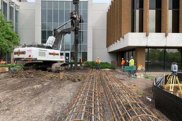 Corporate Campus Construction - Walgreens HQ Skybridge work in progress