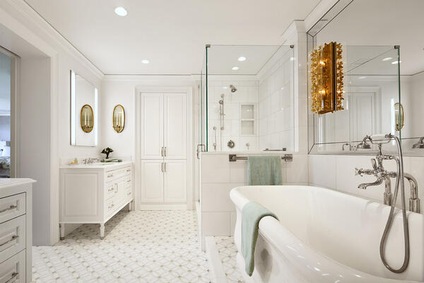 Chicago Luxury Home Builders - 250 E Pearson master bathroom