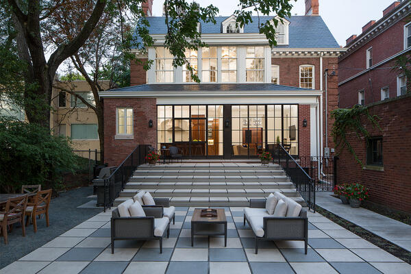 Historic Home Restoration & Renovation - Hyde Park Chicago backyard patio