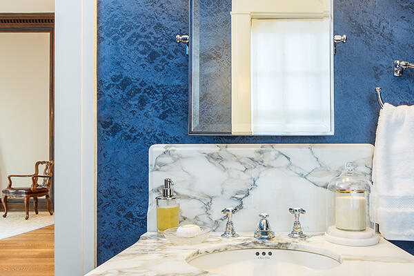 Historic Home Restoration & Renovation - Hyde Park Chicago bathroom vanity detail