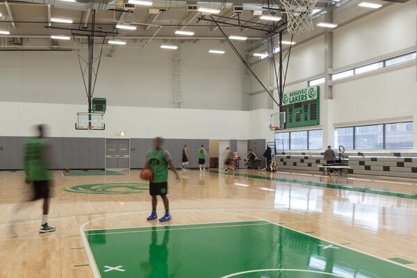 Campus Construction - Roosevelt University Renovation basketball court