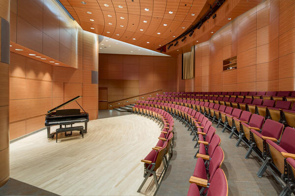 Higher Ed Construction - Northwestern Ryan Center recital hall