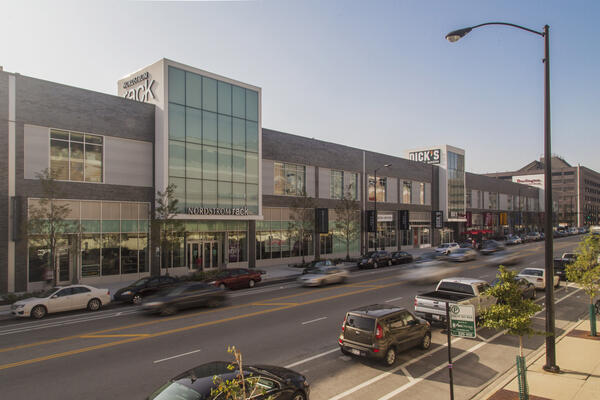 Retail Development Construction - The Maxwell Chicago exterior entrance street view