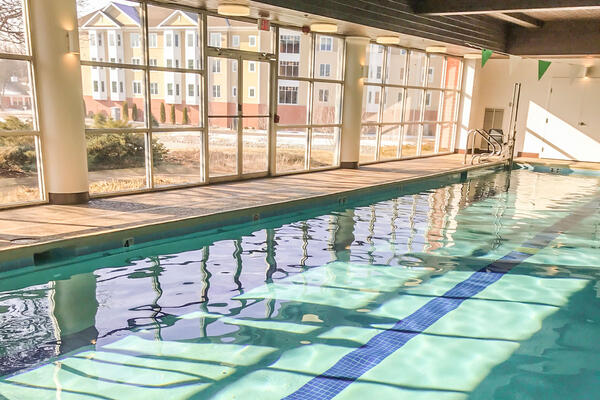 Chicago Senior Living Construction - Moorings Arlington Heights indoor pool