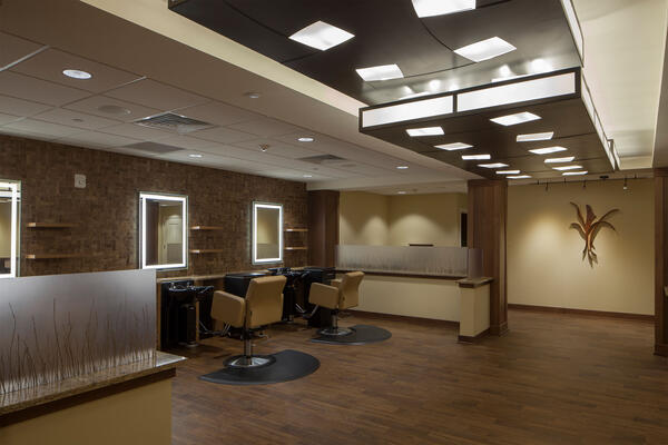 Chicago Senior Living Construction - Moorings Arlington Heights beauty salon