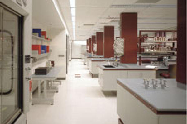 Life Sciences Construction - University of Chicago Gordon Center lab work stations and testing equipment